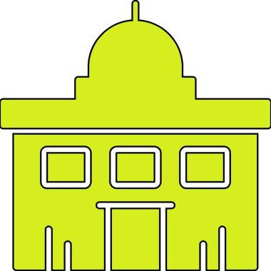 bina simgesi, vektör illüstrasyonu