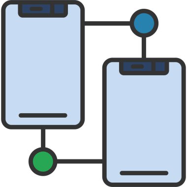 şebeke. Web simgesi basit illüstrasyon