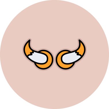 Çizgi film karakteri simgesinin vektör çizimi