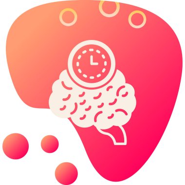 beyin ikonu vektör illüstrasyonu