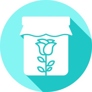 Basit vektör illüstrasyon çiçeği