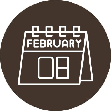 Bir takvim simgesinin illüstrasyonu