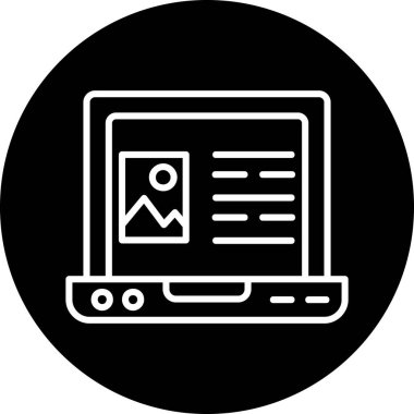 Kişisel bilgisayarın vektör illüstrasyonu