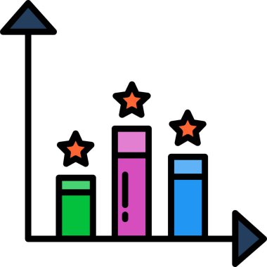 Grafik grafik vektör simgesi