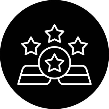 Yıldız simgesinin vektör illüstrasyonu