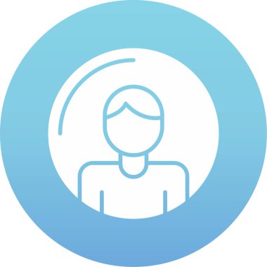 İnsan simgesinin vektör illüstrasyonu