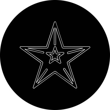 Yıldıza vektör simgesi