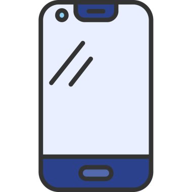 Akıllı telefon. Web simgesi basit illüstrasyon