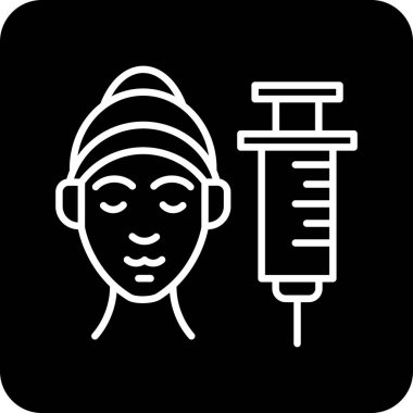 Şırınga simgesinin vektör illüstrasyonu