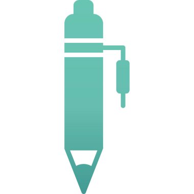 Silgi ikonlu kalem. vektör illüstrasyonu