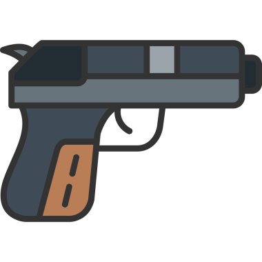 silah simgesi vektör illüstrasyonu