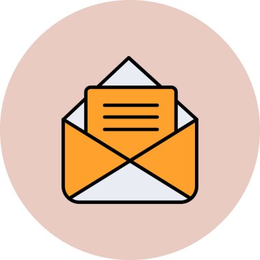 Vektör E- posta simgesi illüstrasyonu