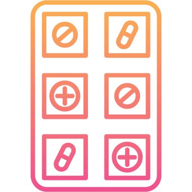 Modern b 'nin vektör illüstrasyonu hapların ikonundan yoksun