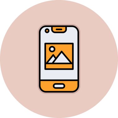 mobil simge vektör illüstrasyonu