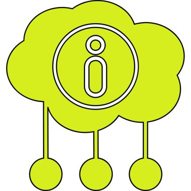 Bulutun minimalist vektör simgesi