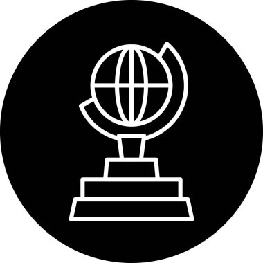 dünya simgesi, vektör illüstrasyonu