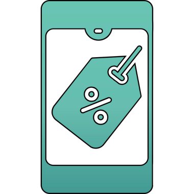 İndirim simgesi, özet biçimi olan indirimli etiket