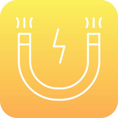 Benzersiz enerji çizgisi vektör simgesi