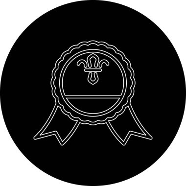 Bir çelenk simgesinin vektör çizimi