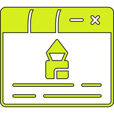 Bir ev simgesinin vektör illüstrasyonu