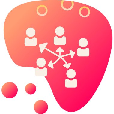 Takım çalışması kavramının yaratıcı vektör çizimi.