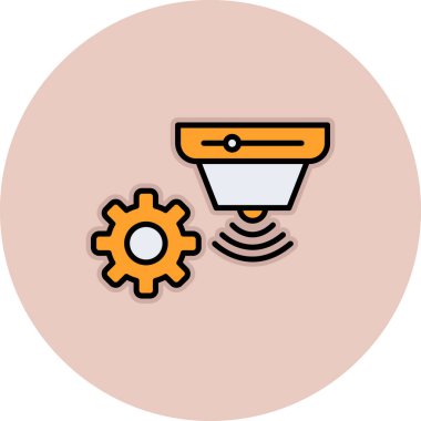 Modern bir simgenin vektör illüstrasyonu