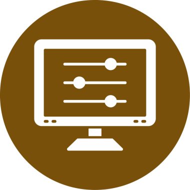 Filtre web simgesi, vektör çizim