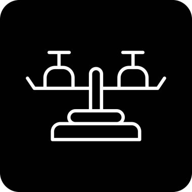 Modern otomatik simgenin vektör illüstrasyonu