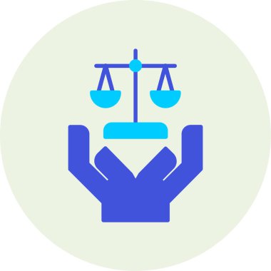 Adalet. Web simgesi basit tasarım