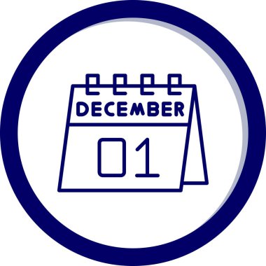 Tek bir günlük takvimdeki 9 Aralık tarihi