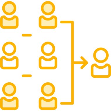 hiyerarşi. Web simgesi basit illüstrasyon