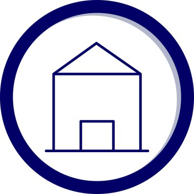 Modern binanın vektör illüstrasyonu