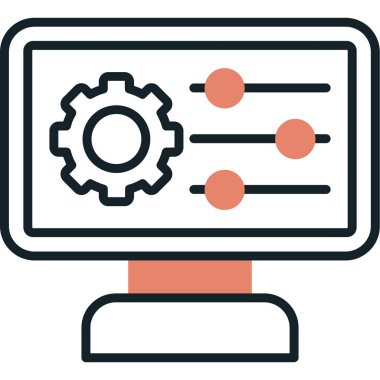 seo modern simgesinin vektör illüstrasyonu