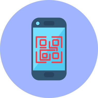 QR kodu. modern vektör illüstrasyonu