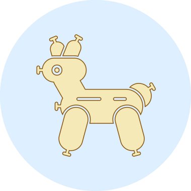 köpek simgesi vektör illüstrasyonu