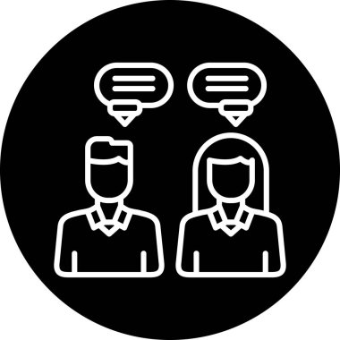 İnsan simgesinin vektör illüstrasyonu