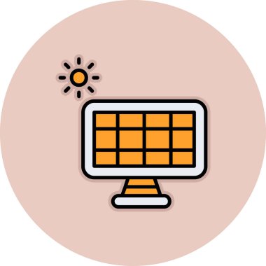 Bilgisayar. Web simgesi basit illüstrasyon