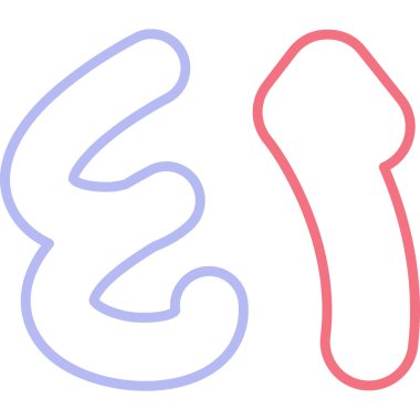 Beyaz arka planda izole edilmiş insan kemiği organı. Renkli taslak konsepti. vektör.