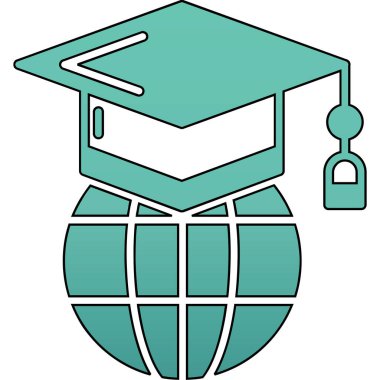 kapsül eğitim okulu simgesi - özet biçimi