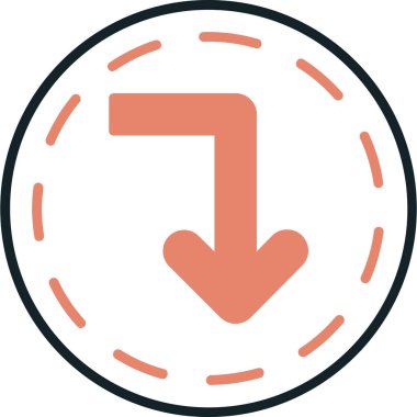 ok simgesi vektör illüstrasyonu