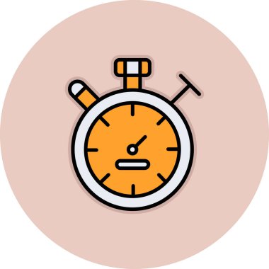 kronometre vektör simgesi modern illüstrasyon tasarımı