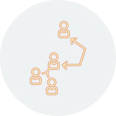 ağ paylaşım simgesi çizimi