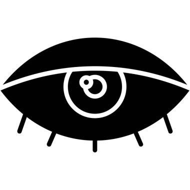 Göz simgesi ile göz, basit biçim