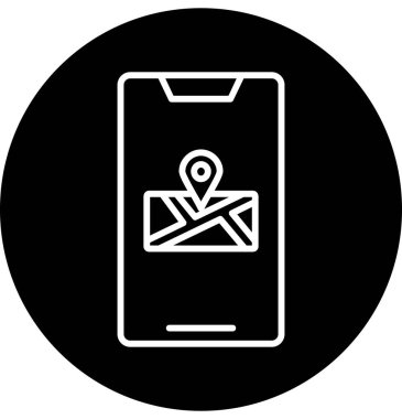 harita simgesi vektör illüstrasyonu