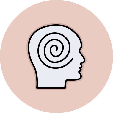 Bir kadın simgesinin vektör illüstrasyonu