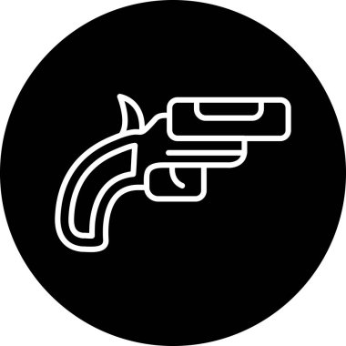 Silah. Web simgesi basit illüstrasyon