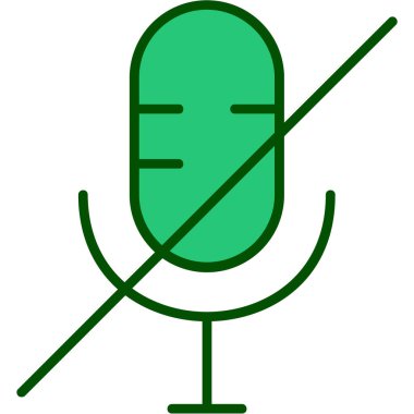 radyo mikrofon ikonu. Web için basit mikrofon vektör simgeleri çizimi