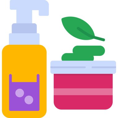 Kozmetik krem ikonu. Kozmetik ürünlerinin vektör illüstrasyonu