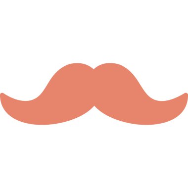 Kırmızı bıyığın vektör çizimi.