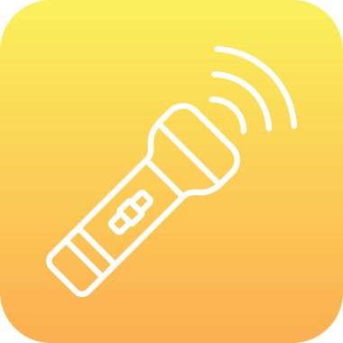 mikrofon simgesi, vektör illüstrasyonu